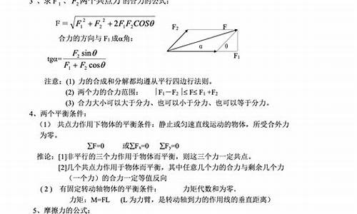 高考理科公式_高考理科数学公式大全