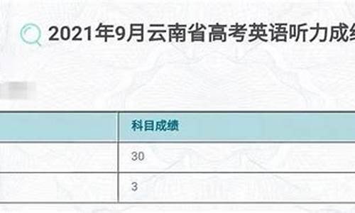 高考听说成绩公布,高考听说成绩查询