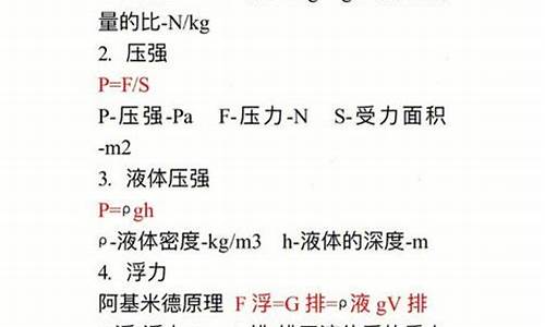 高考物理必背公式48_高考物理必背公式