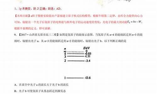 2017年全国高考物理_17年物理高考题