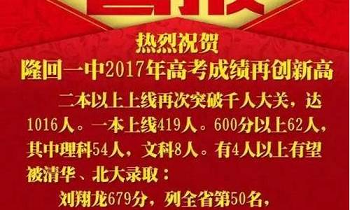 2017隆回高考成绩-2021年隆回高考光荣榜