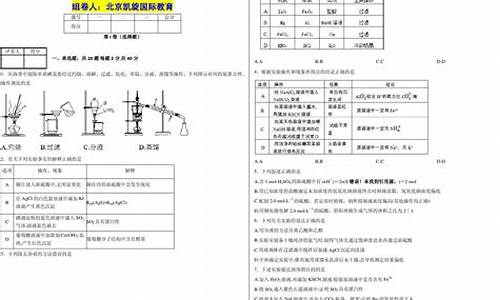 2020高考化学实验题-2016高考化学实验