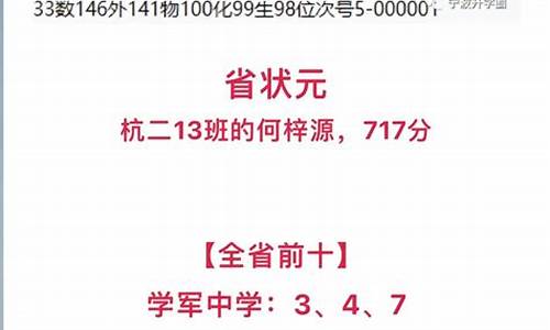 今年的高考状元在哪个省-今年的高考状元是哪一位